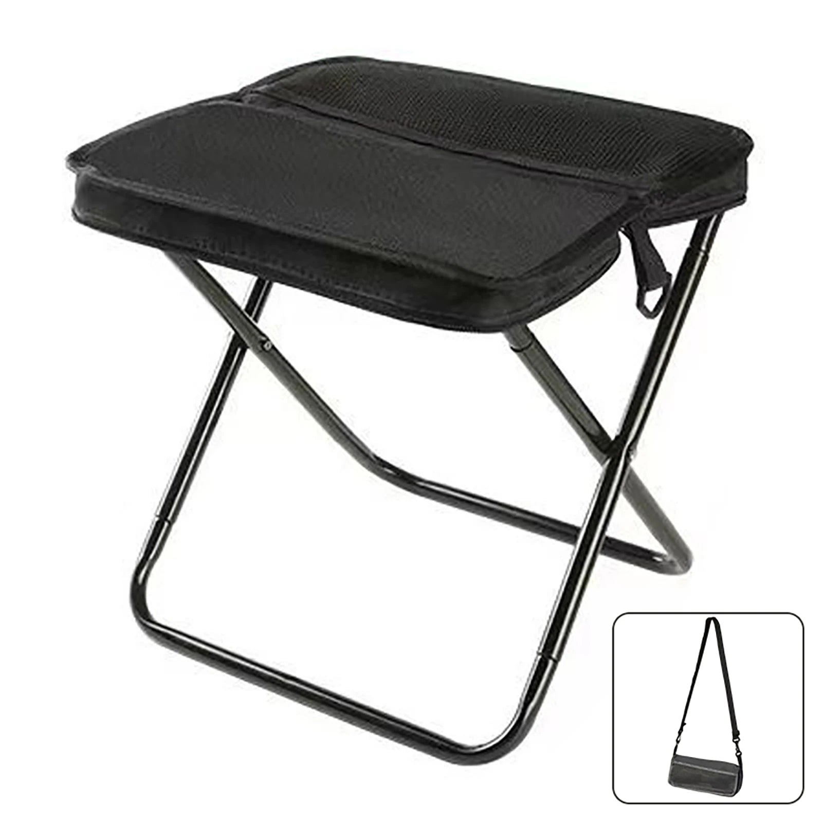 Foldable Portable Backpack Stool with Carry Bag – Lightweight Mini Outdoor Chair